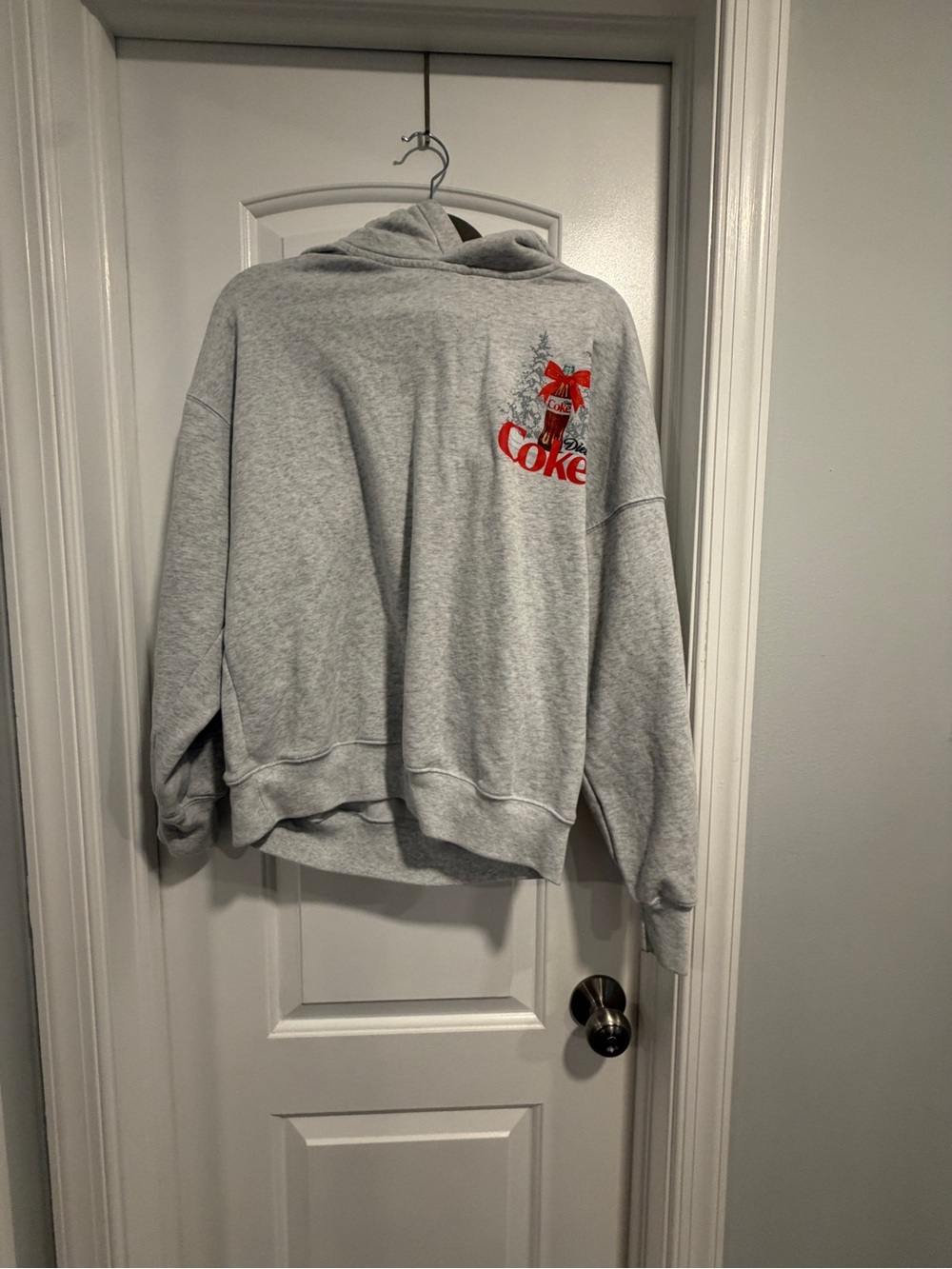 Abercrombie & Fitch Graphic Diet Coca-Cola Hoodie in Gray Like New25